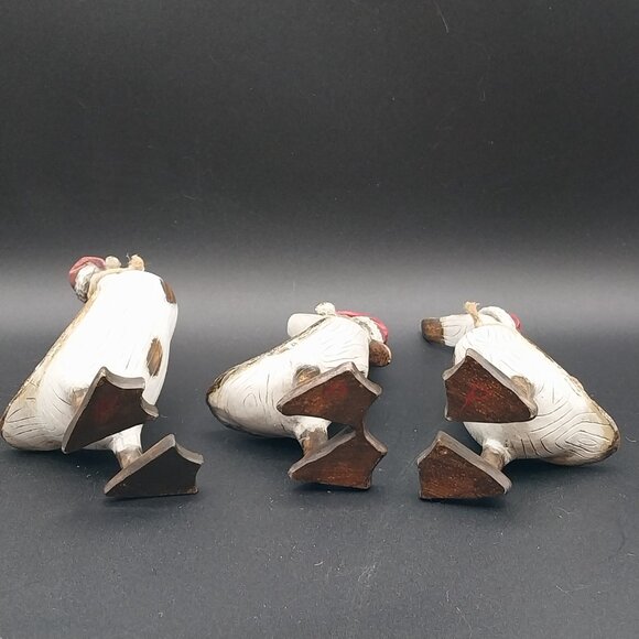 Set of 3 Rustic Tii Christmas Santa ducks - Picture 11 of 11